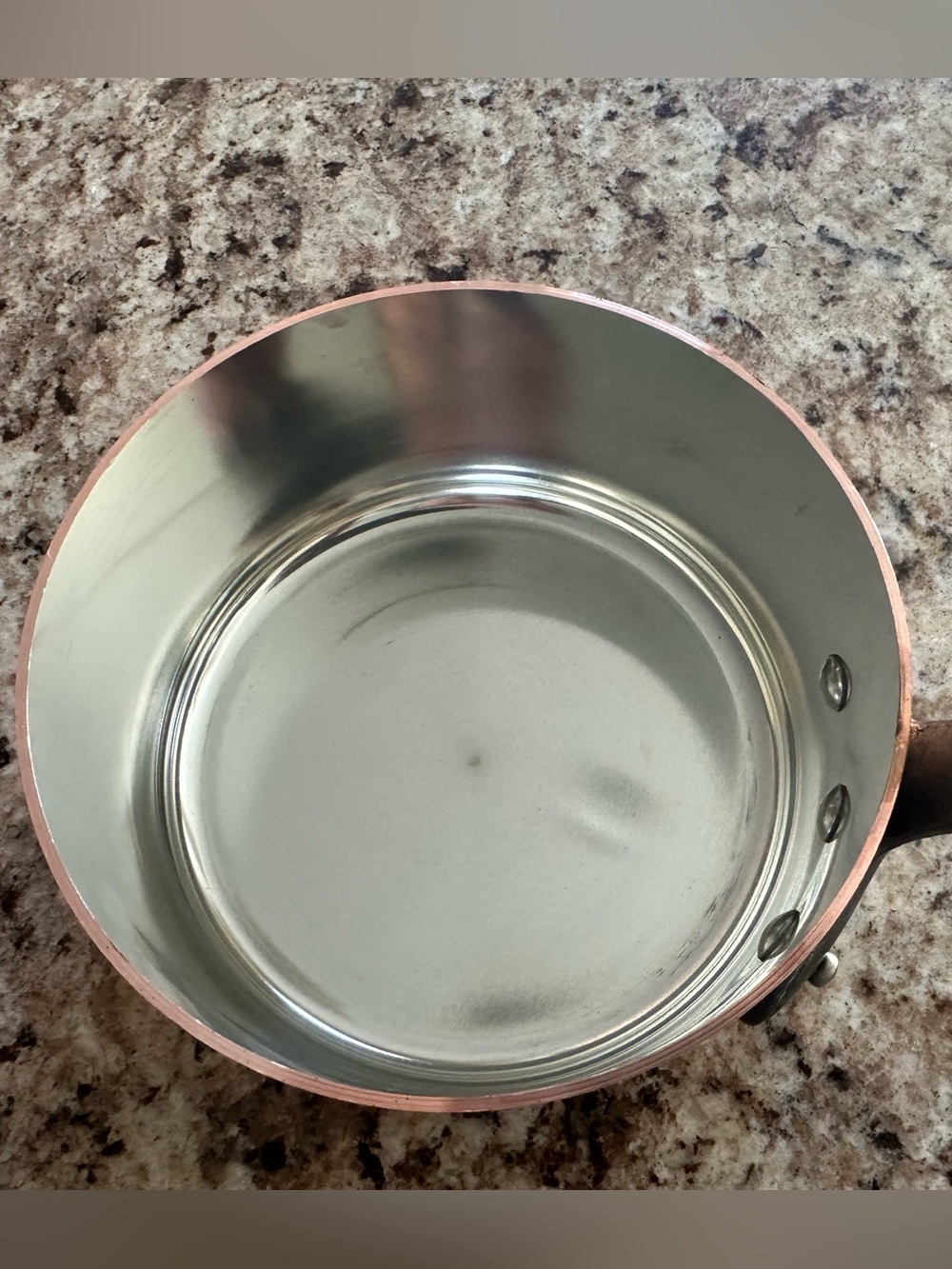 Baumalu Copper Cuivres de France 5.5” French Saucepan With Cast Iron Handle NWOT - Picture 3 of 6